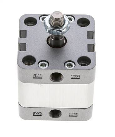 ISO 21287 Compacte Dubbelwerkende Cilinder 40-10mm - Magnetisch - Mannelijke Stang