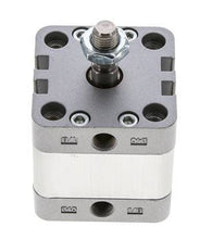 ISO 21287 Compacte Dubbelwerkende Cilinder 40-10mm - Magnetisch - Mannelijke Stang