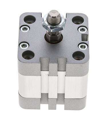 ISO 21287 Compacte Dubbelwerkende Cilinder 40-10mm - Magnetisch - Mannelijke Stang
