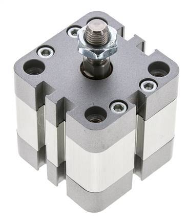 ISO 21287 Compacte Dubbelwerkende Cilinder 40-10mm - Magnetisch - Mannelijke Stang