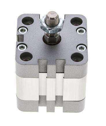 ISO 21287 Compacte Dubbelwerkende Cilinder 40-10mm - Magnetisch - Mannelijke Stang