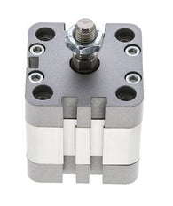 ISO 21287 Compacte Dubbelwerkende Cilinder 40-10mm - Magnetisch - Mannelijke Stang