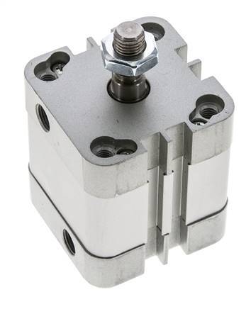 ISO 21287 Compacte Dubbelwerkende Cilinder 40-15mm - Magnetisch - Mannelijke Stang