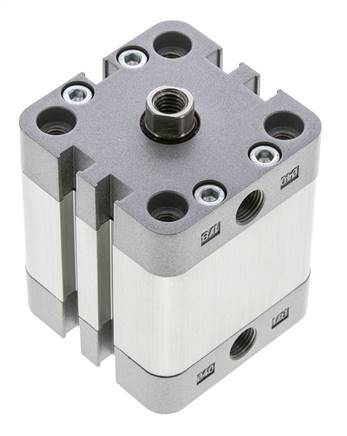 ISO 21287 Compacte Dubbelwerkende Cilinder 40-20mm - Magnetisch