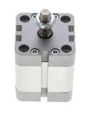 ISO 21287 Compacte Dubbelwerkende Cilinder 40-20mm - Magnetisch - Mannelijke Stang