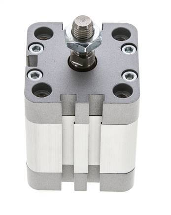 ISO 21287 Compacte Dubbelwerkende Cilinder 40-20mm - Magnetisch - Mannelijke Stang