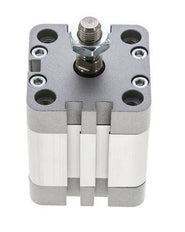 ISO 21287 Compacte Dubbelwerkende Cilinder 40-20mm - Magnetisch - Mannelijke Stang