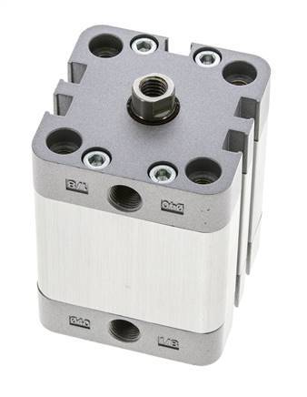 ISO 21287 Compacte Dubbelwerkende Cilinder 40-25mm - Magnetisch