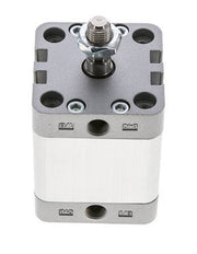 ISO 21287 Compacte Dubbelwerkende Cilinder 40-25mm - Magnetisch - Mannelijke Stang