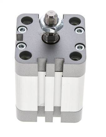 ISO 21287 Compacte Dubbelwerkende Cilinder 40-25mm - Magnetisch - Mannelijke Stang