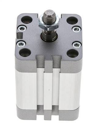 ISO 21287 Compacte Dubbelwerkende Cilinder 40-30mm - Magnetisch - Mannelijke Stang