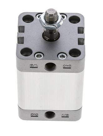ISO 21287 Compacte Dubbelwerkende Cilinder 40-40mm - Magnetisch