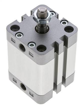 ISO 21287 Compacte Dubbelwerkende Cilinder 40-40mm - Magnetisch