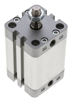 ISO 21287 Compacte Dubbelwerkende Cilinder 40-40mm - Magnetisch - Mannelijke Stang