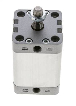 ISO 21287 Compacte Dubbelwerkende Cilinder 40-40mm - Magnetisch - Mannelijke Stang