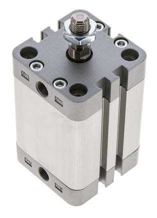 ISO 21287 Compacte Dubbelwerkende Cilinder 40-40mm - Magnetisch - Mannelijke Stang