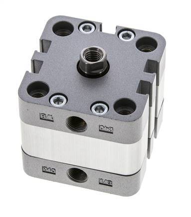 ISO 21287 Compacte Dubbelwerkende Cilinder 40-5mm - Magnetisch