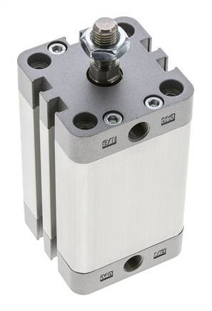 ISO 21287 Compacte Dubbelwerkende Cilinder 40-50mm - Magnetisch - Mannelijke Stang