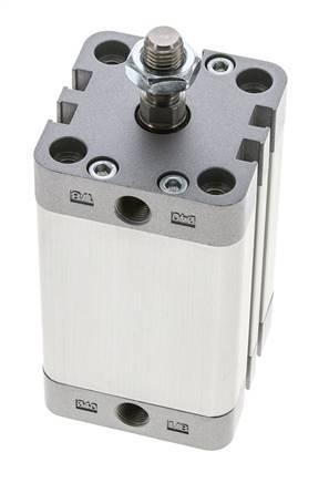 ISO 21287 Compacte Dubbelwerkende Cilinder 40-50mm - Magnetisch - Mannelijke Stang