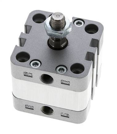 ISO 21287 Compacte Dubbelwerkende Cilinder 40-5mm - Magnetisch - Mannelijke Stang