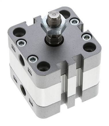 ISO 21287 Compacte Dubbelwerkende Cilinder 40-5mm - Magnetisch - Mannelijke Stang