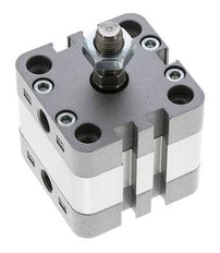 ISO 21287 Compacte Dubbelwerkende Cilinder 40-5mm - Magnetisch - Mannelijke Stang