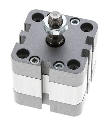 ISO 21287 Compacte Dubbelwerkende Cilinder 40-5mm - Magnetisch - Mannelijke Stang
