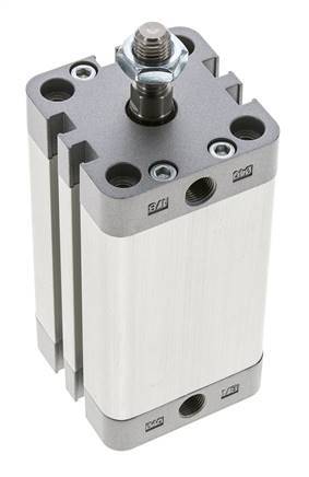 ISO 21287 Compacte Dubbelwerkende Cilinder 40-60mm - Magnetisch - Mannelijke Stang