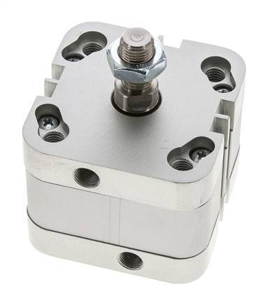 ISO 21287 Compacte Dubbelwerkende Cilinder 50-10mm - Magnetisch - Mannelijke Stang