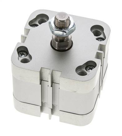 ISO 21287 Compacte Dubbelwerkende Cilinder 50-10mm - Magnetisch - Mannelijke Stang