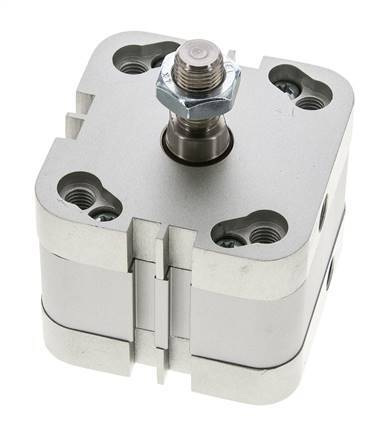ISO 21287 Compacte Dubbelwerkende Cilinder 50-10mm - Magnetisch - Mannelijke Stang