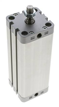 ISO 21287 Compacte Dubbelwerkende Cilinder 50-125mm - Magnetisch - Mannelijke Stang