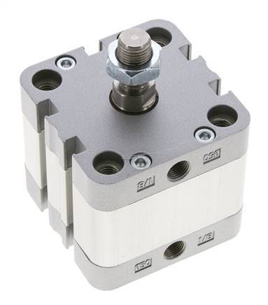 ISO 21287 Compacte Dubbelwerkende Cilinder 50-15mm - Magnetisch - Mannelijke Stang