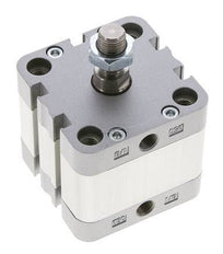 ISO 21287 Compacte Dubbelwerkende Cilinder 50-15mm - Magnetisch - Mannelijke Stang