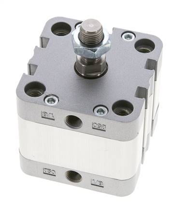 ISO 21287 Compacte Dubbelwerkende Cilinder 50-15mm - Magnetisch - Mannelijke Stang