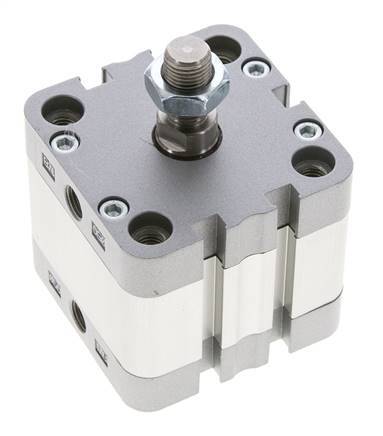 ISO 21287 Compacte Dubbelwerkende Cilinder 50-15mm - Magnetisch - Mannelijke Stang