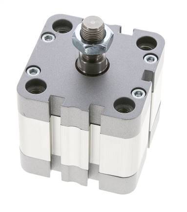 ISO 21287 Compacte Dubbelwerkende Cilinder 50-15mm - Magnetisch - Mannelijke Stang