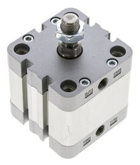 ISO 21287 Compacte Dubbelwerkende Cilinder 50-20mm - Magnetisch - Mannelijke Stang