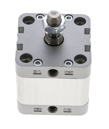 ISO 21287 Compacte Dubbelwerkende Cilinder 50-20mm - Magnetisch - Mannelijke Stang
