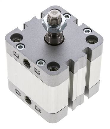 ISO 21287 Compacte Dubbelwerkende Cilinder 50-20mm - Magnetisch - Mannelijke Stang
