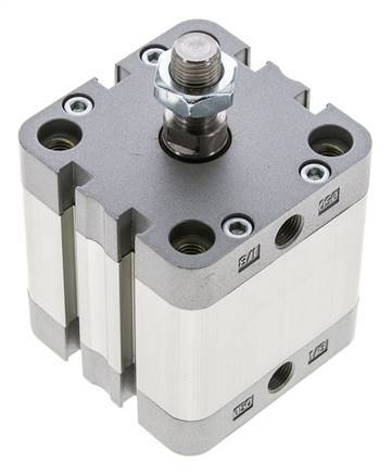 ISO 21287 Compacte Dubbelwerkende Cilinder 50-25mm - Magnetisch - Mannelijke Stang