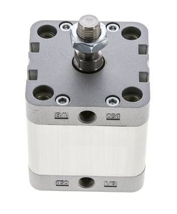ISO 21287 Compacte Dubbelwerkende Cilinder 50-25mm - Magnetisch - Mannelijke Stang