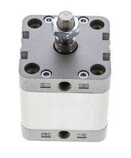 ISO 21287 Compacte Dubbelwerkende Cilinder 50-25mm - Magnetisch - Mannelijke Stang