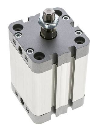 ISO 21287 Compacte Dubbelwerkende Cilinder 50-50mm - Magnetisch - Mannelijke Stang