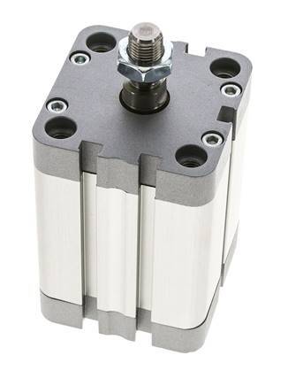 ISO 21287 Compacte Dubbelwerkende Cilinder 50-50mm - Magnetisch - Mannelijke Stang