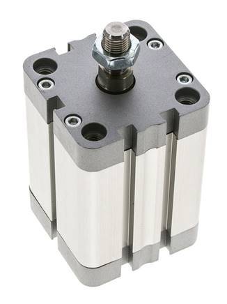 ISO 21287 Compacte Dubbelwerkende Cilinder 50-50mm - Magnetisch - Mannelijke Stang