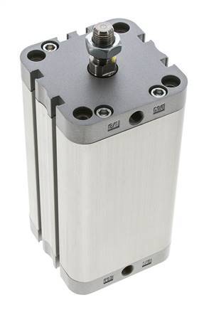 ISO 21287 Compacte Dubbelwerkende Cilinder 63-100mm - Magnetisch - Mannelijke Stang