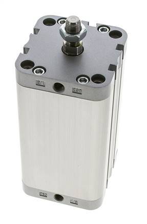 ISO 21287 Compacte Dubbelwerkende Cilinder 63-100mm - Magnetisch - Mannelijke Stang