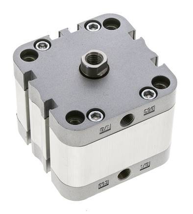 ISO 21287 Compacte Dubbelwerkende Cilinder 63-15mm - Magnetisch