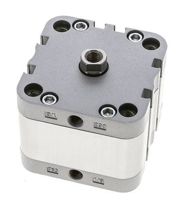 ISO 21287 Compacte Dubbelwerkende Cilinder 63-15mm - Magnetisch
